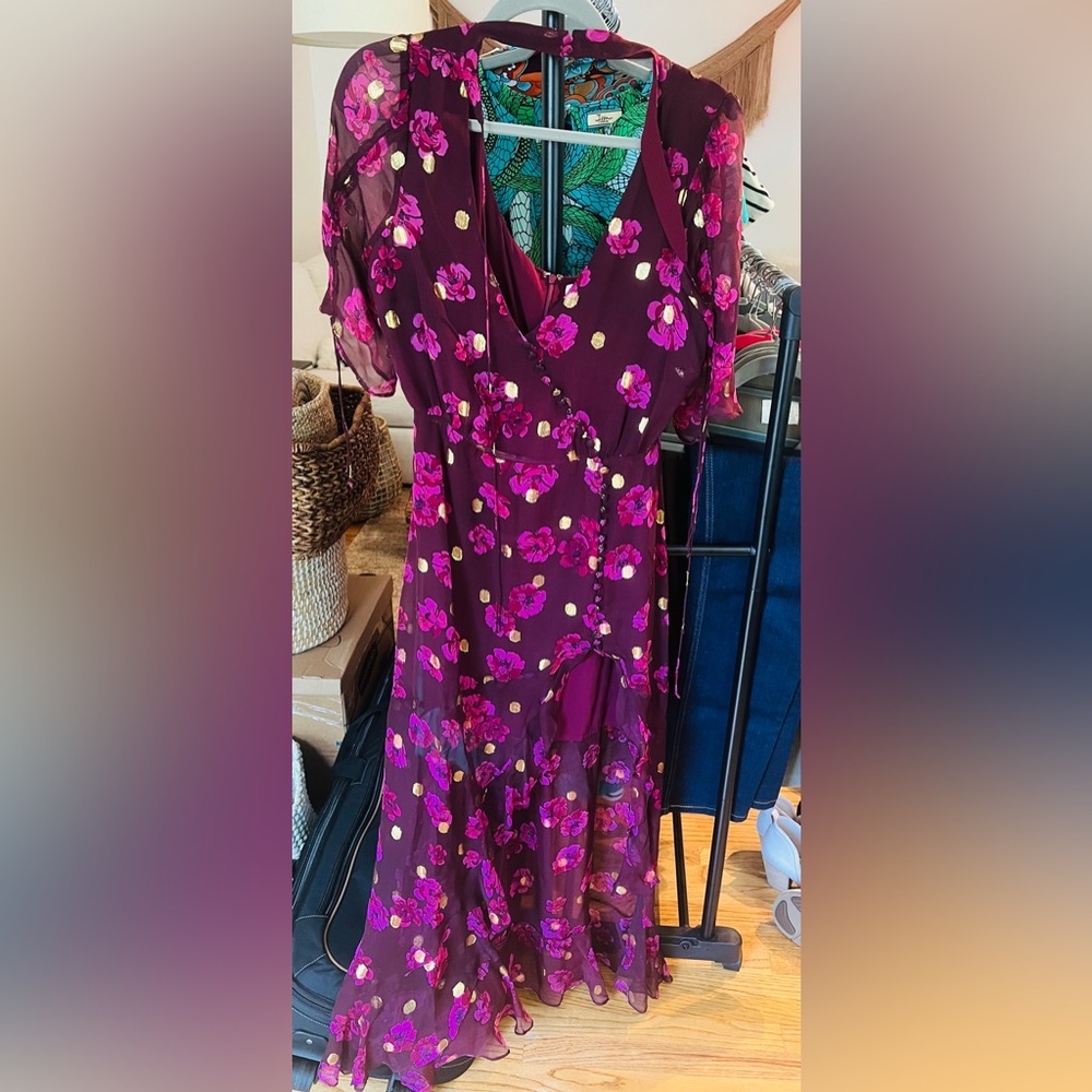 For Love &Lemons Floral Purple Dress